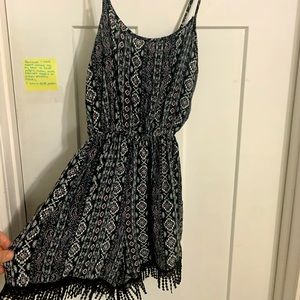 Black and white romper